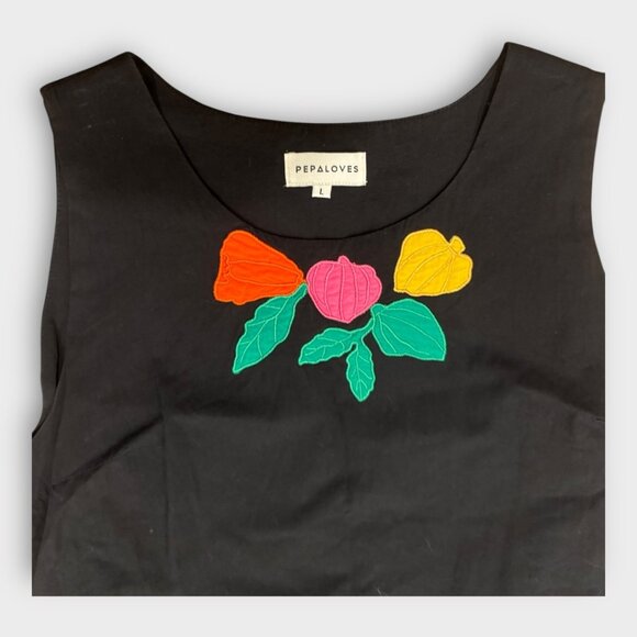 ModCloth Pepaloves Savor the Sweetness black shift dress - L - Picture 3 of 6